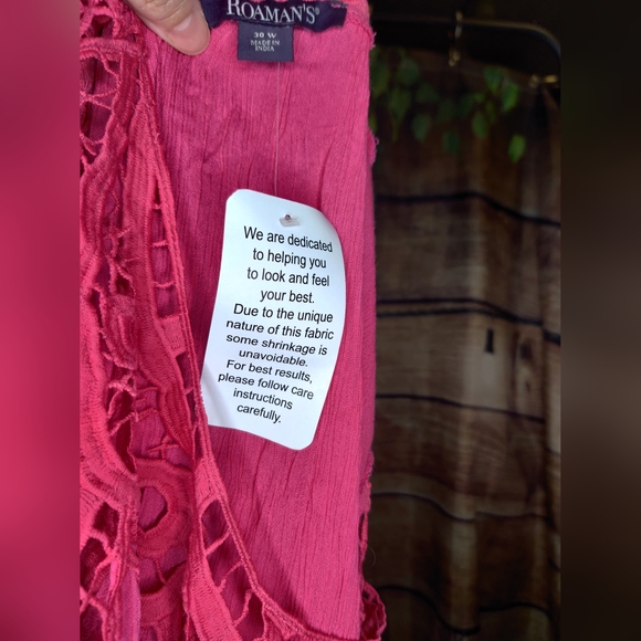 NWT Roaman's Pink Beach Coverup - Picture 4 of 5